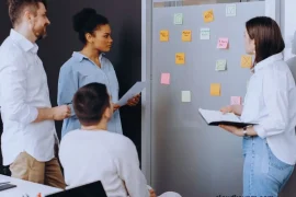 sticky notes in project management